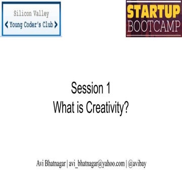 Startup Bootcamp - Session 1 