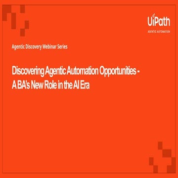 Discovering Agentic Automation Opportunities — A BA’s New Role in the AI Era ...