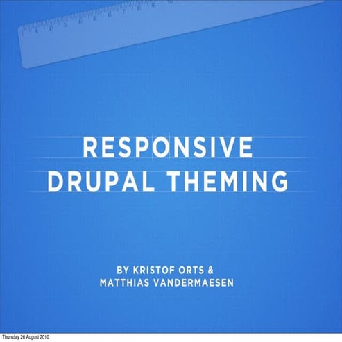 Responsive web design - Drupal theming