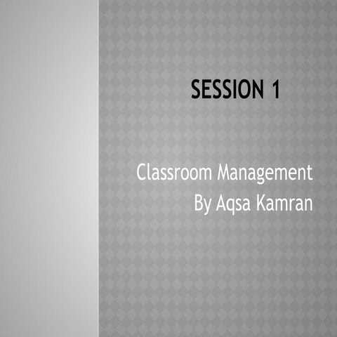 Classroom Management | PPTX