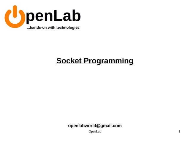 Socket Programming using Java | PPT