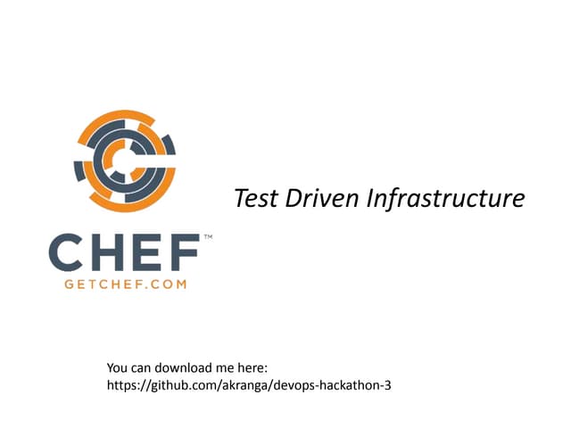 DevOps Hackathon: Session 3 - Test Driven Infrastructure