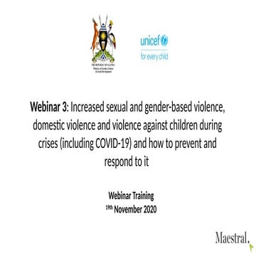 Gender based violence training material for project staffs ppt | PPTX