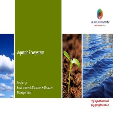 Session 7 - Acquatic Ecosystem
