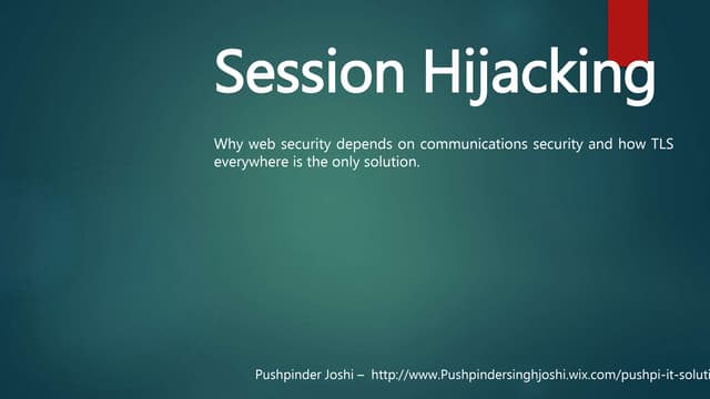 Session hijacking