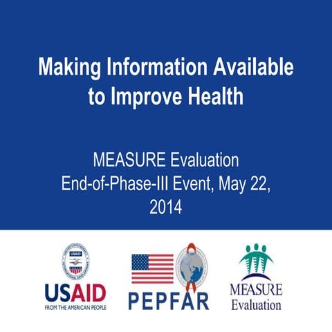 Making Information Available to Improve Health