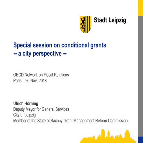 Session Six: Special Session On Conditional Grants: A City Perspective, Meeti...
