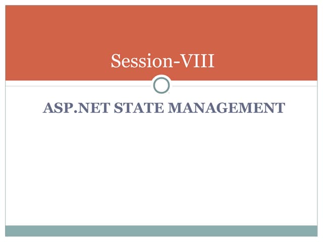 Session viii(state mngtclient)