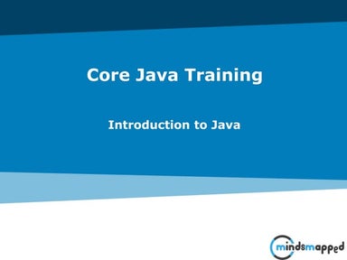 Introduction to Java 