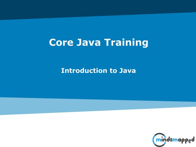 Introduction to Java 