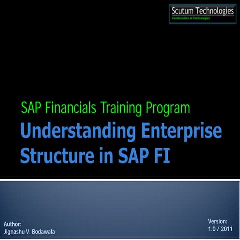 Understanding SAP Enterprise Structure in SAP FI