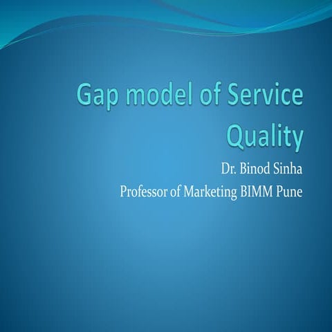 Session 02 services marketing