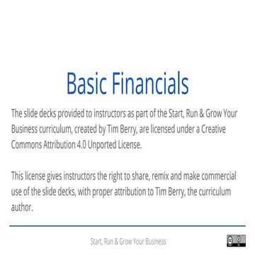 Session 06.1 basic financials
