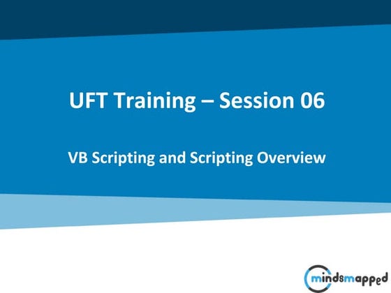Session 06 - Descriptive Programming - Slides | PPSX