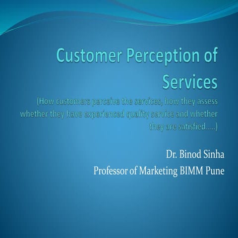 Session  06 Services Marketing 