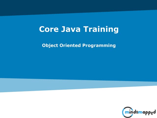 Intro to Object Oriented Programming with Java | PPT