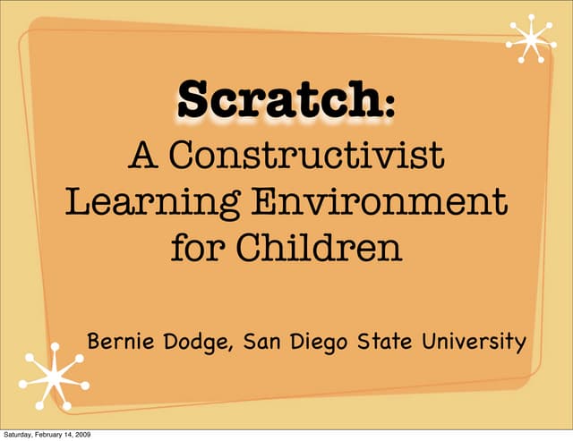 Scratch: Constructivist Learning Environment