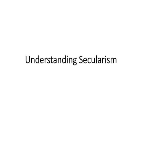 Understanding securalism