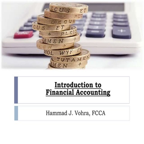 Session 1 - Accounting for Business