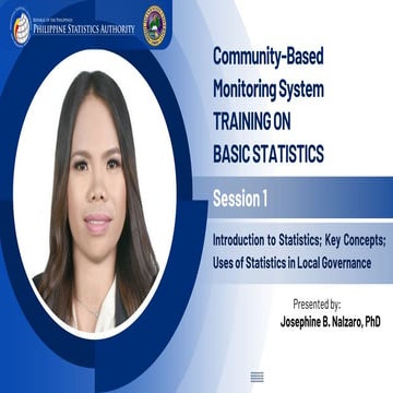 COMMUNITY BASE MONITORING SYSTEM, LOCAL GOVERNMENT UNIT, NGO, STATISTIC ...