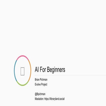 AI for Beginners - SWFLN Makerpalooza - Session 1