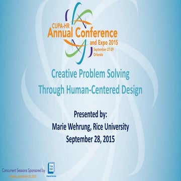 Session 1   creative problem solving through human-centered design