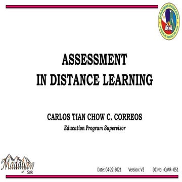 Overview-Assessment in Distance Learning
