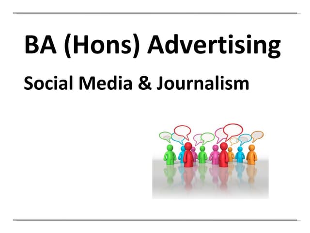 Social Media and Journalism