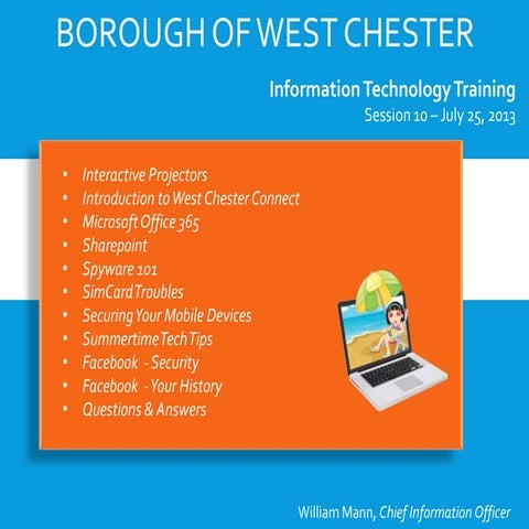 West Chester Tech Blog - Training Class - Session 10