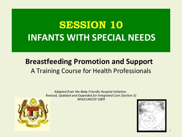 Session 10 Infants With Special Needs