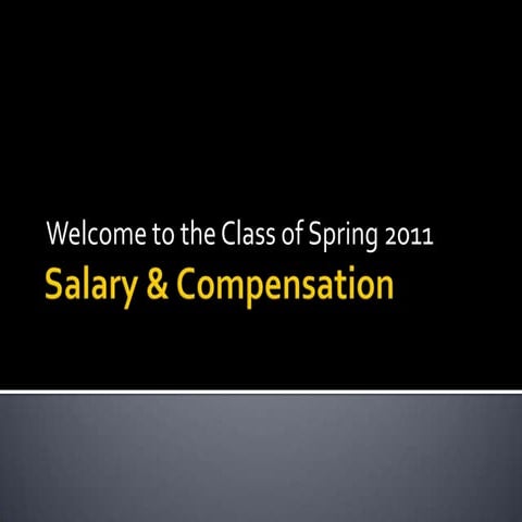 salary and compenstion