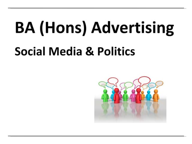 Social Media and Politics