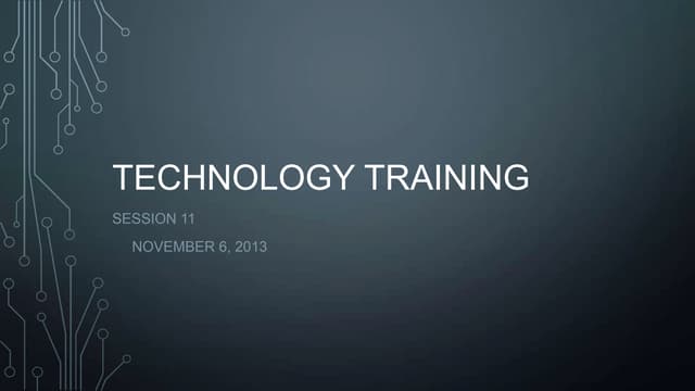 West Chester - Tech Training Session 11