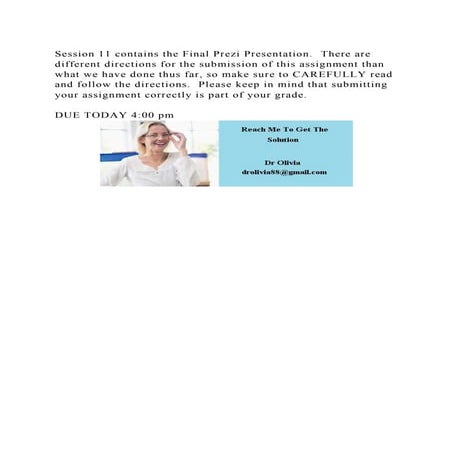 Session 11 Contains The Final Prezi Presentation There Are Differe Docx