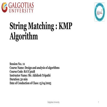 Session 11 galgotia PPT kmp algorithm.pptx