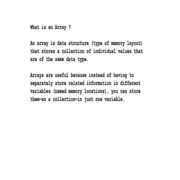 Session11 single dimarrays