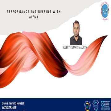 #Interactive Session by Sujeet Kumar Maurya, "Performance engineering with AI...