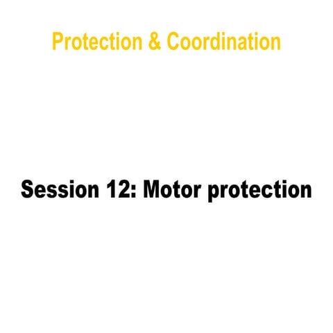 Motor protection