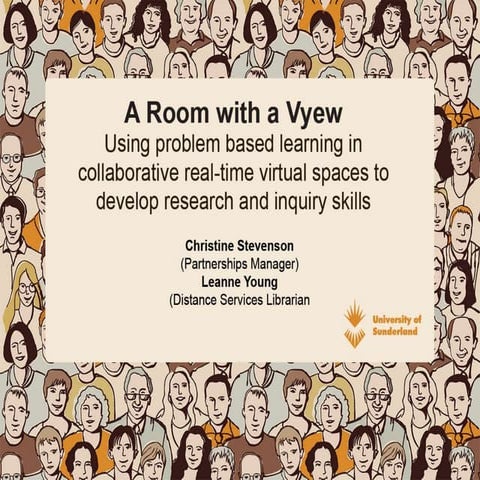 A room with a Vyew: using problem based learning in collaborative real-time v...