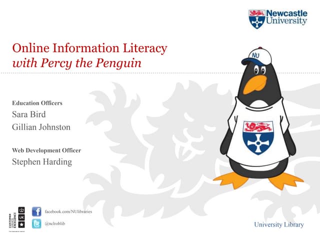 Online information literacy with Percy the Penguin