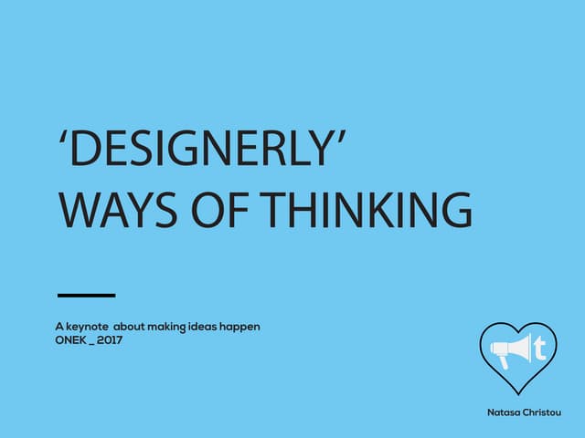 Designerly ways of knowing small