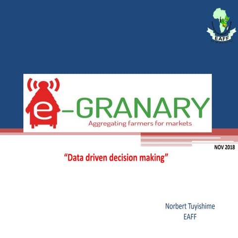 E-granary: promoting e-extension services | PPTX