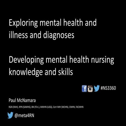 Introducing Mental Health in Nursing