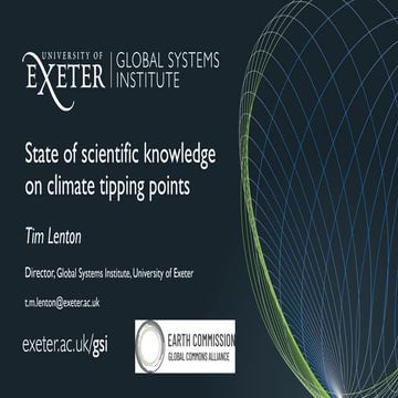 State of Scientific Knowledge on Climate Tipping Points