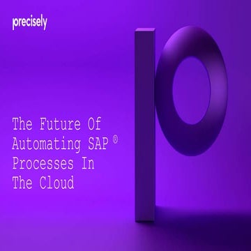 The Future of SAP® Process Automation in the Cloud