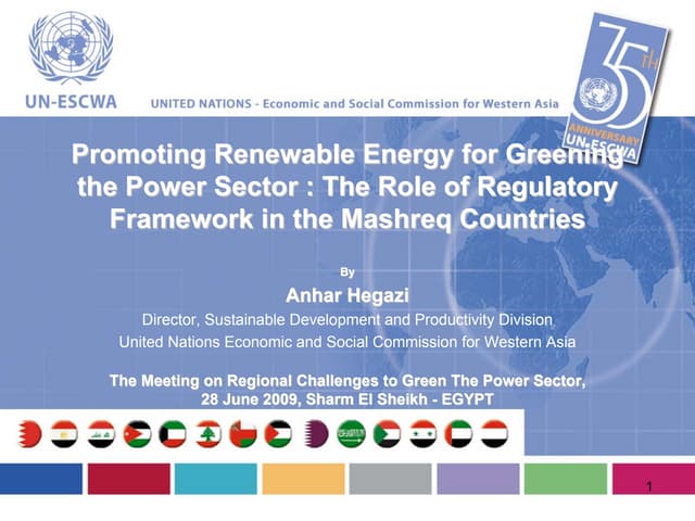 Session1 towards a pan arab renewable energy strategy  authored and_or presen...