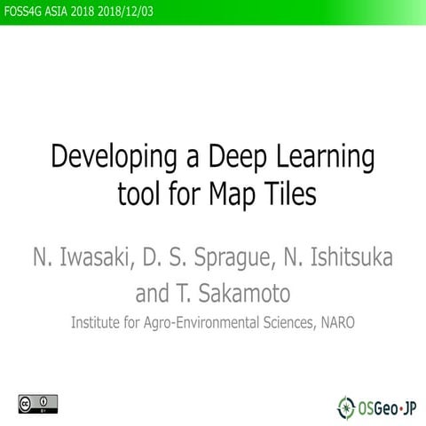 Developing a Deep Learning tool for Map Tiles