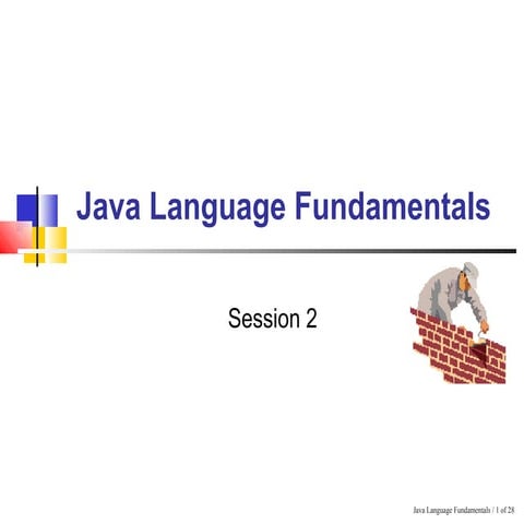 Learn Java language fundamentals with Unit nexus | PPT