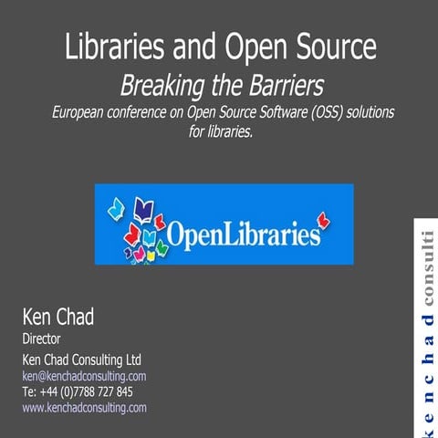 Session 2 - Libraries and Open Source