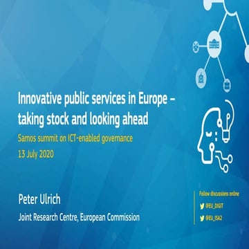 Samos Summit 	 Innovative public services in Europe – taking stock and lookin...